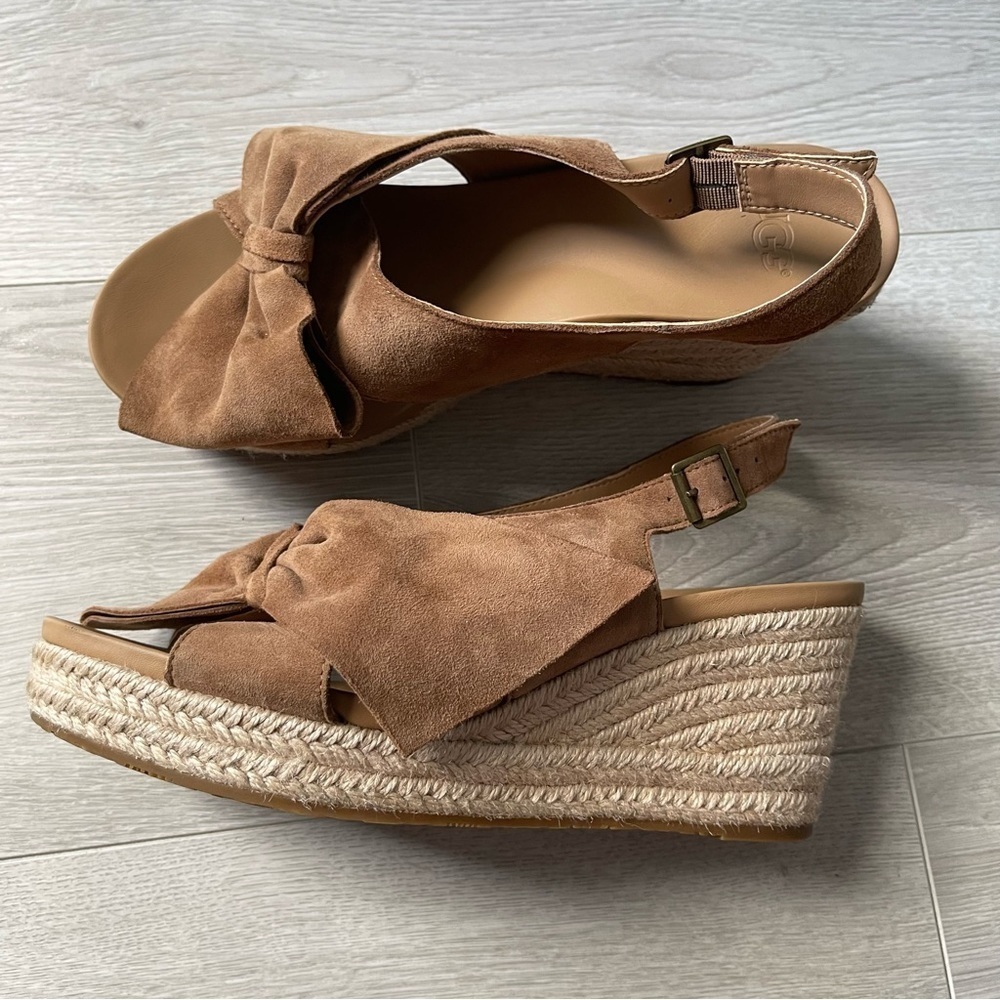 Ugg Camilla Chestnut Color Wedge Platform Sandals Size 9